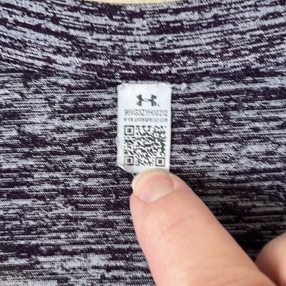 Under Armour V-neck Pullover Style 125-8568 Heather Gray Short Sleeves - Picture 3 of 11